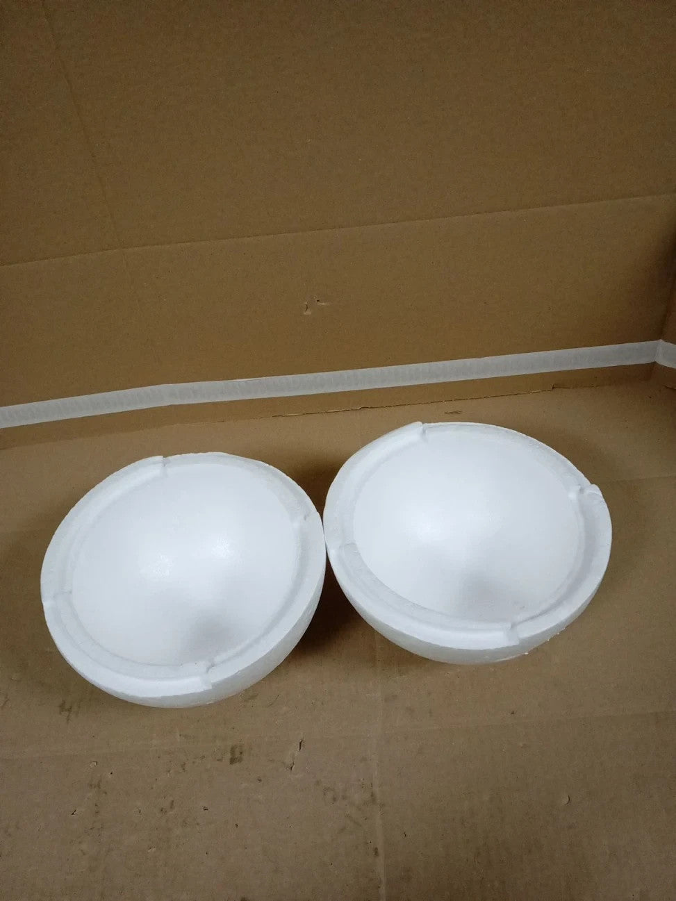 Sourcing Map 2 Pieces White Craft Foam Balls 5.1in Smooth Polystyrene White