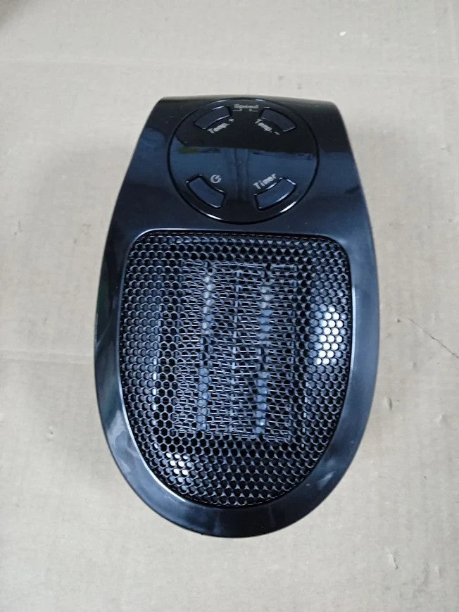Russell Hobbs 500W Ceramic Plug Heater Electric Adjustable Thermostat Black