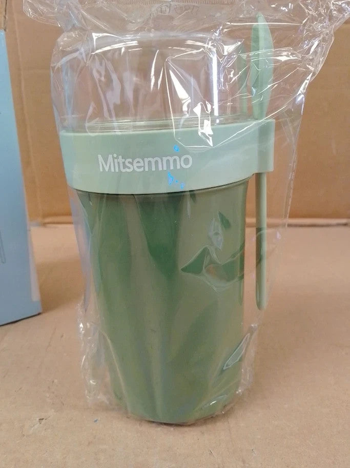 Mitsemmo Cereal Cup On The Go 760ml+230ml Breakfast Pots To Go Yogurt New