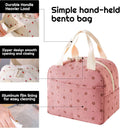 Suoxo 10L Large Corduroy Insulated Lunch Bag Thermal Tote 26x18x21cm New