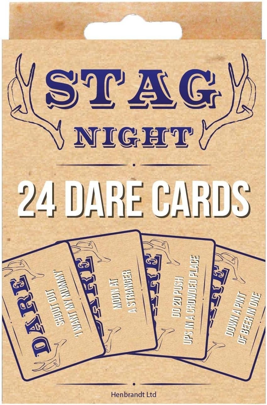 Stag Night Dare Cards Game Batchelor Party Entertaining Accessory 24pcs New