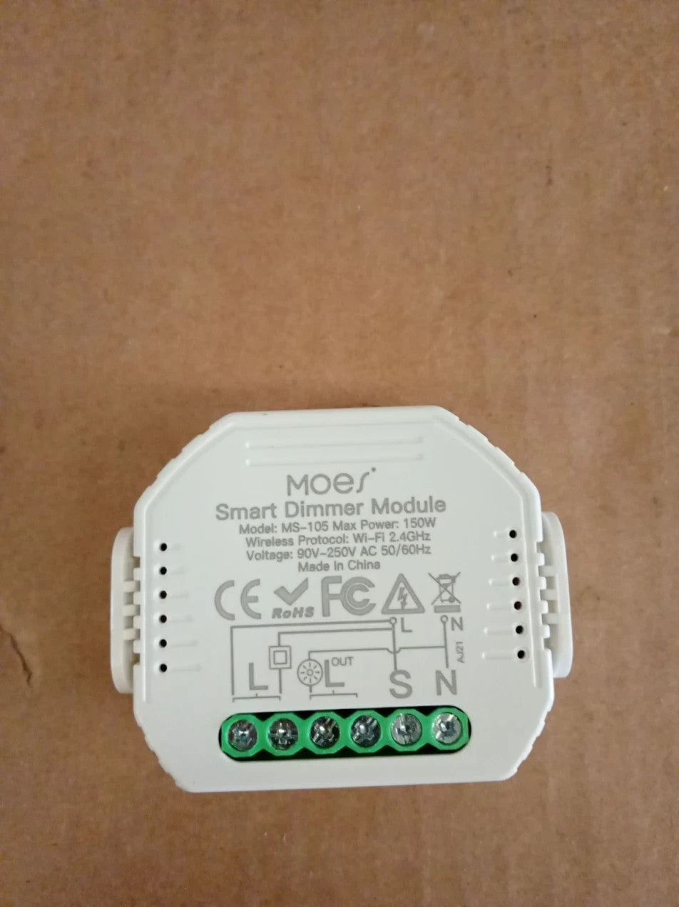 MOES WiFi LED Dimmer Switch 1 Gang 2.4GHz 1/2 Way Control  Alexa Google Home