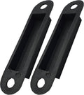 Dust Box Door Latch Strike Black Plastic 114mm Long Pack 2 11.5x2.5x0.3cm New