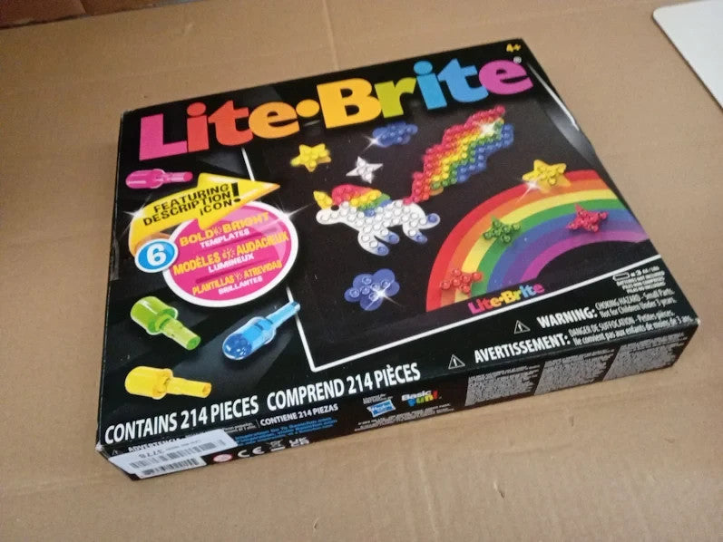 Lite Brite Classic Favorite Retro Toy Create Art Light Stem Educational 4+ New