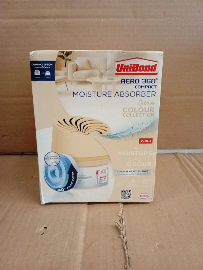 UniBond Aero 360 Compact Moisture Absorber Colour Collection Cream New
