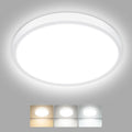 Hepside Bathroom 18cm Light 3000K 4000K 6500K 3 Color Temperature Waterproof