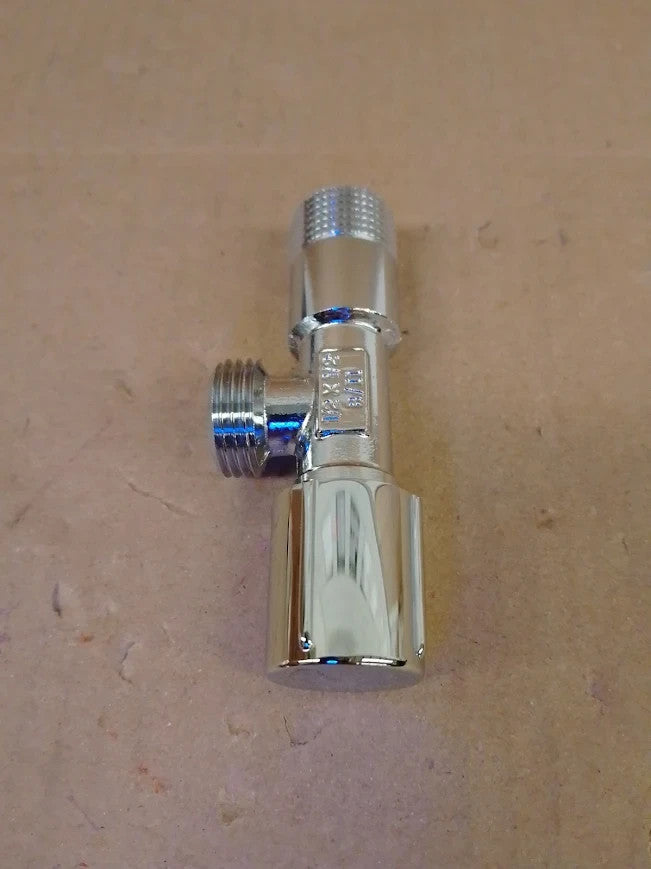 Grohe Brass Angle Valve 1/2in Pre Roughened Connection Thread Chrome 22041001