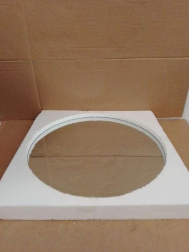 Innova Round Rimless Mirror 50cm Frameless Bathroom Wall Mirror Modern Decor New