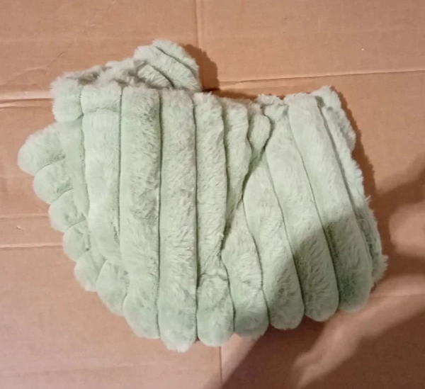 NIULAA Sage Green Faux Fur Cushion Covers 45x45cm Soft Plush Quality Design New