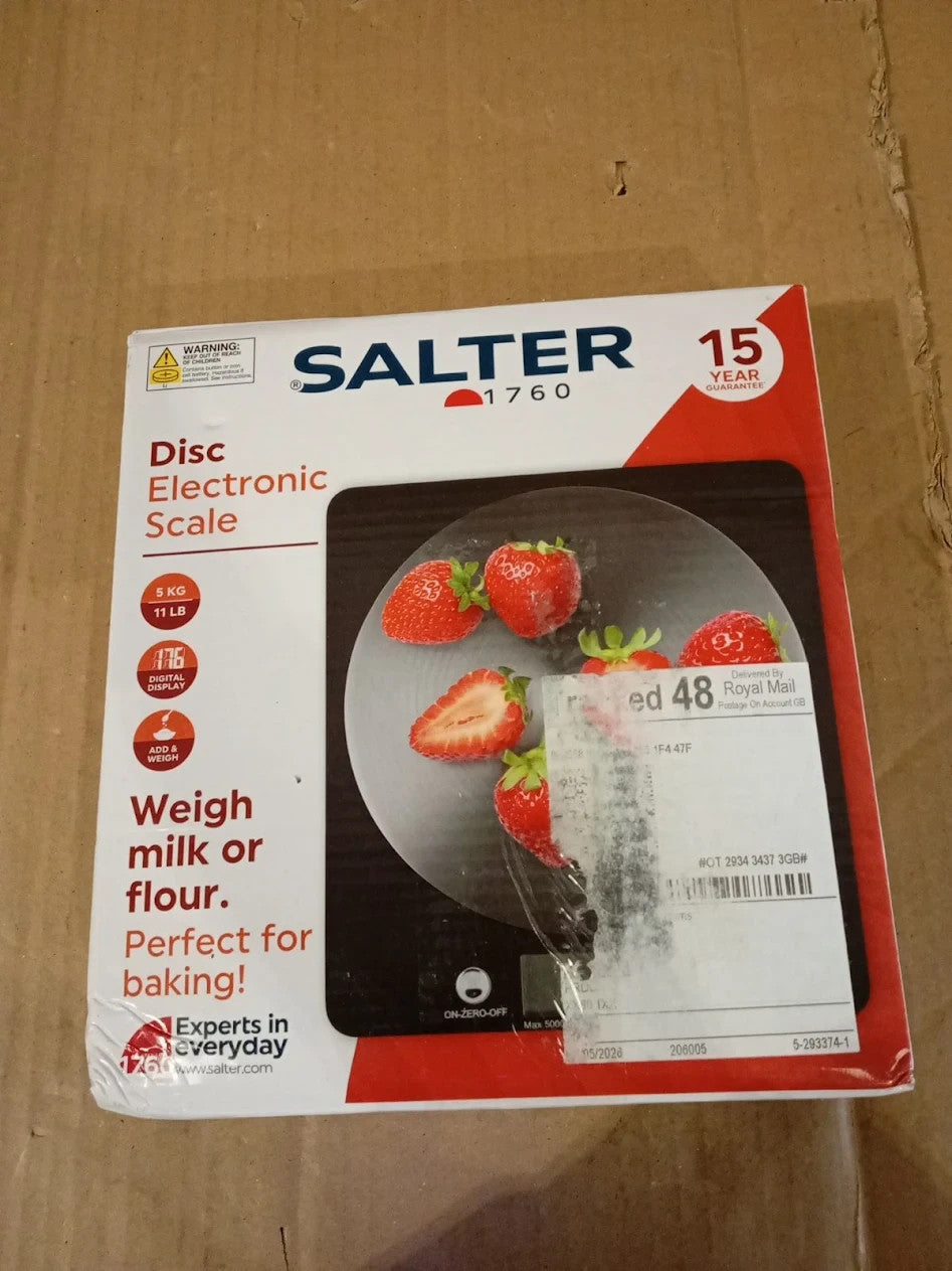 Salter 1036 Bkssdr Digital Kitchen Cooking & Baking Scales For Food Weight