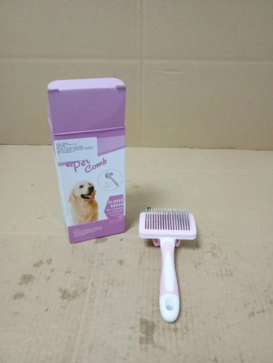 Vinabo Cat Dog Comb Brush Grooming Self Cleaning Slicker Pet Grooming Tool New
