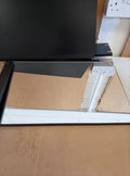 Argos Home Prime 2 Door 1 Shelf Mirrored Cabinet Metal Handles 50x60x14cm