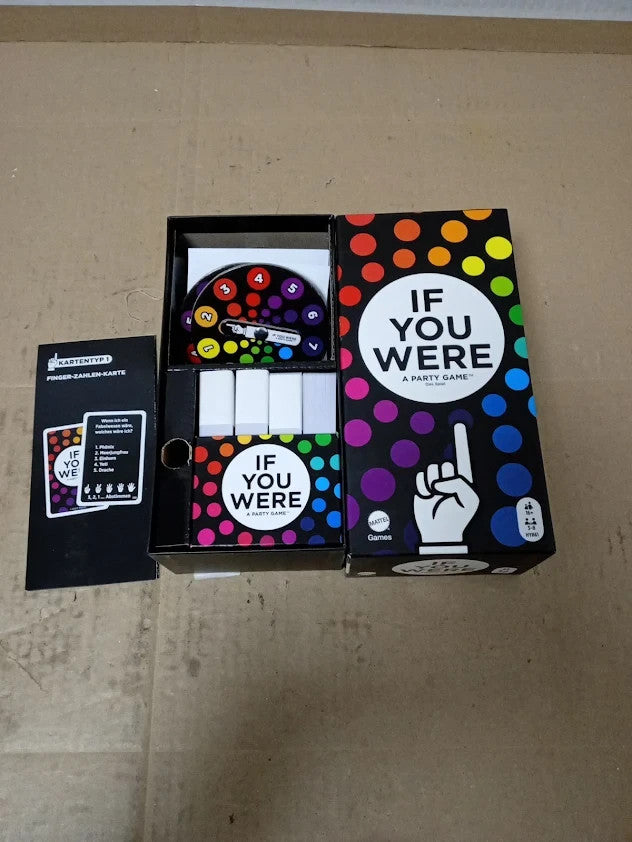 Mattel Games If You Were Party Game Card German Version New