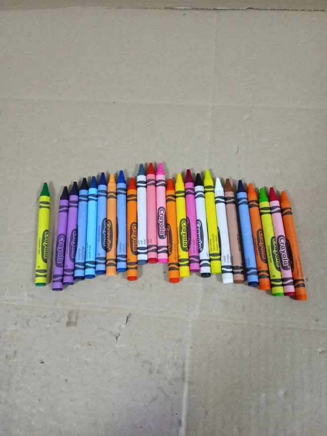 Crayola Crayons 24 Pieces Bright Strong Colours Kids Colouring Art Supplies New