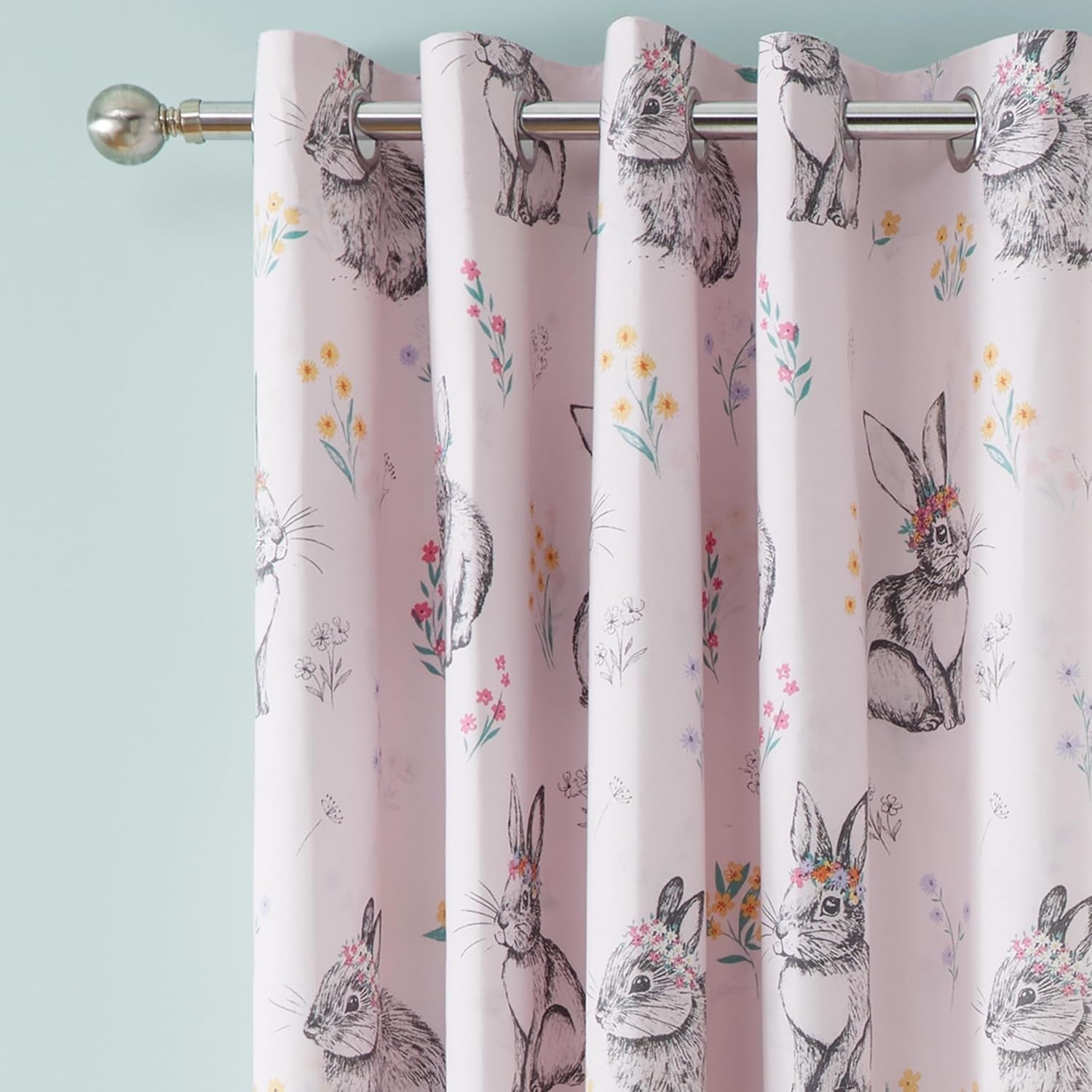 Catherine Lansfield Bunny Tails Ditsy Flowers Fully Reversible 66x72in New