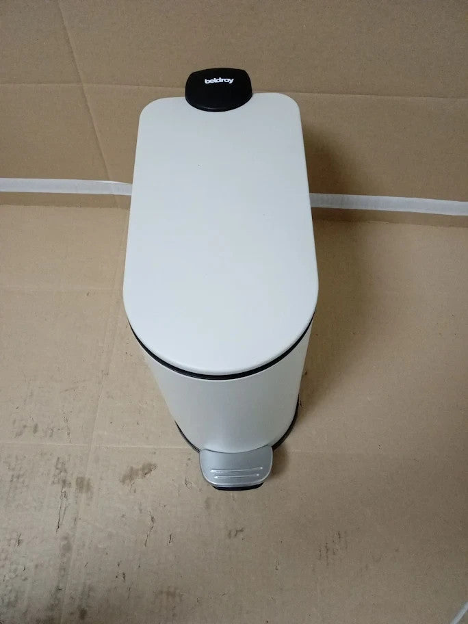 Beldray Bathroom Pedal Bin 5Litre Small Toilet Bin Soft Closing Lid Grey