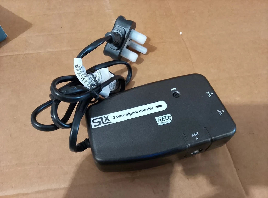 SLx TV Signal Booster Aerial Amplifier 2 Way Signal Distribution 4G 5G Indoor