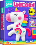 Krafun Unicorn Sewing Kit Kids Beginner Craft Set Unicorn 1.97x9.06x5.12 7+ New