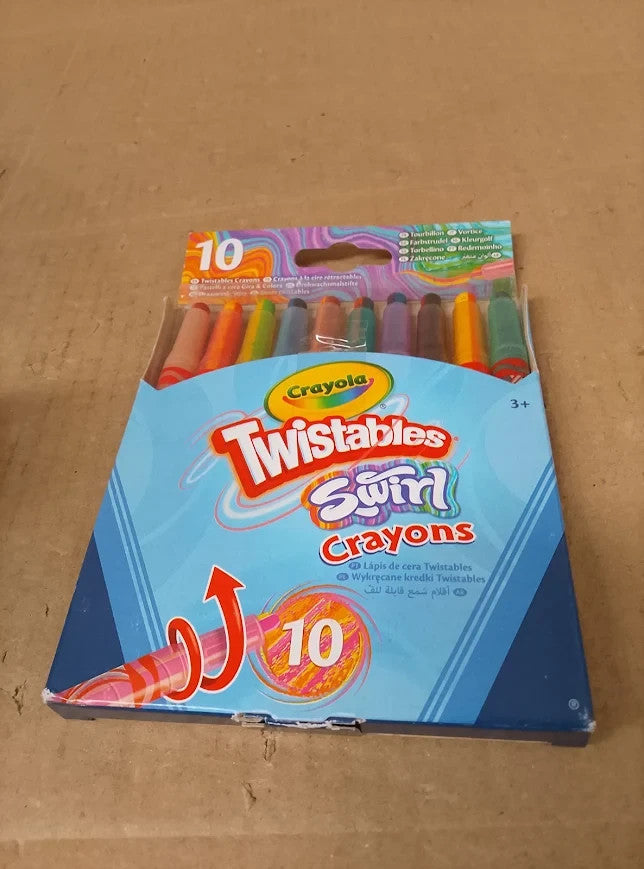 Crayola Swirl Mini Twistable Crayons Assorted Colours Pack 10 Magical 3+ New