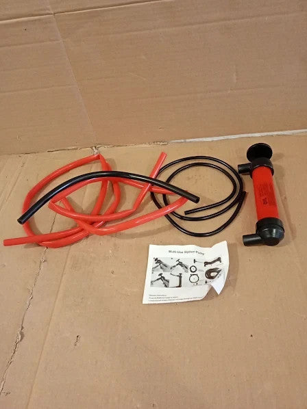 Dyouen Siphon Water Liquids Suction Fuel Petrol Hand Pump Hoses Set Portable