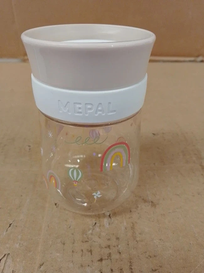 Mepal 360 Mio Learning Cup Leakproof 360 Rim Allows Drink Side 300ml Sunshine