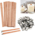 Wood Wicks Making Candles Kit 5in Trimable Natural Wooden Wick DIY Craft New