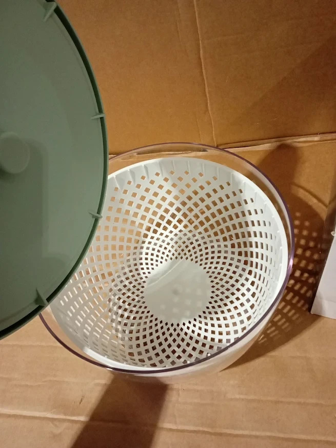 Brabantia Tasty Salad Spinner Dryer Bowl Colander Dishwasher Safe Green New