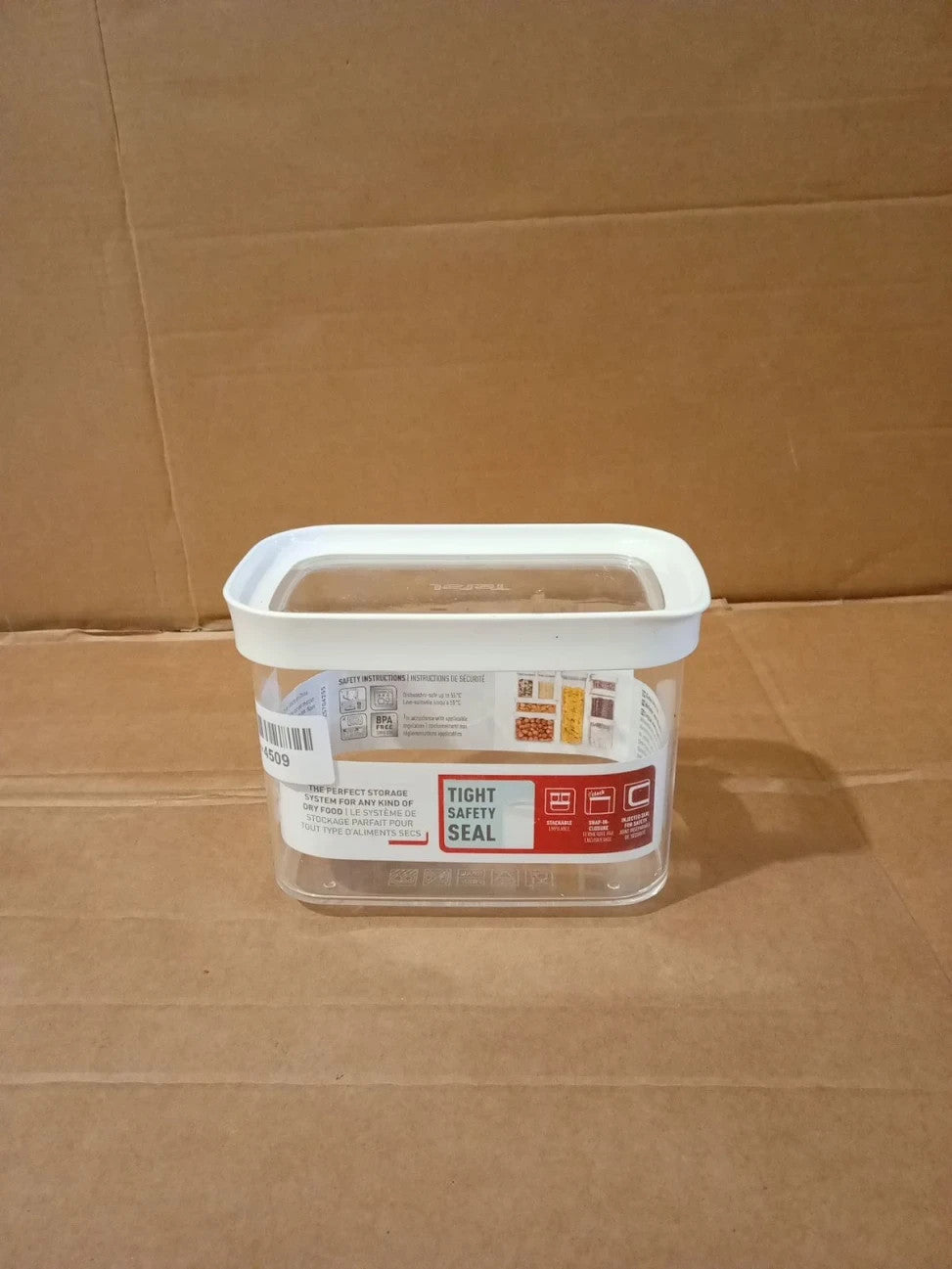 Emsa Optima Dry Storage Container 1L Rectangular 100% Safe Hygiene BPA Free New