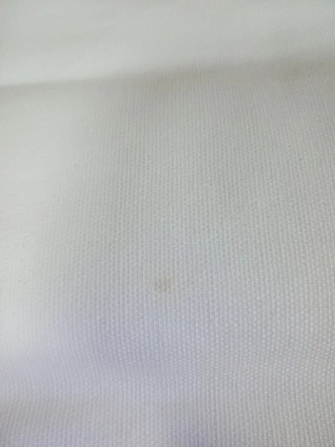 Encasa XO Tablecloth 56x120 Cotton Canvas White Machine Washable Dining Cover