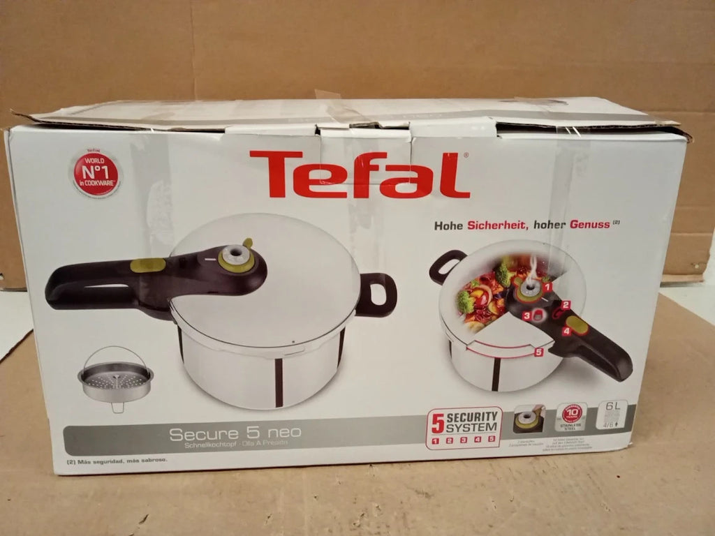 Tefal Secure 5 Neo Stainless Steel Pressure Cooker 6L Induction P2530738