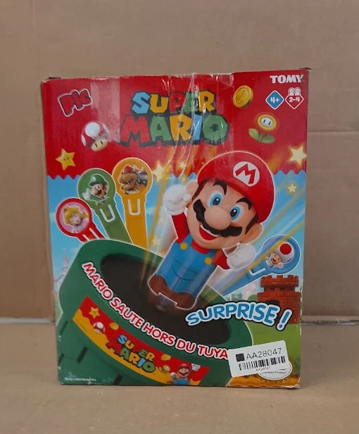 TOMY Pop Up Super Mario Board Game Family Design 2 4 Players Ages 4+ Unisex