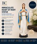 BC Catholic Immaculate Heart Mary Statue Blessed Virgin Mary Mother Altar