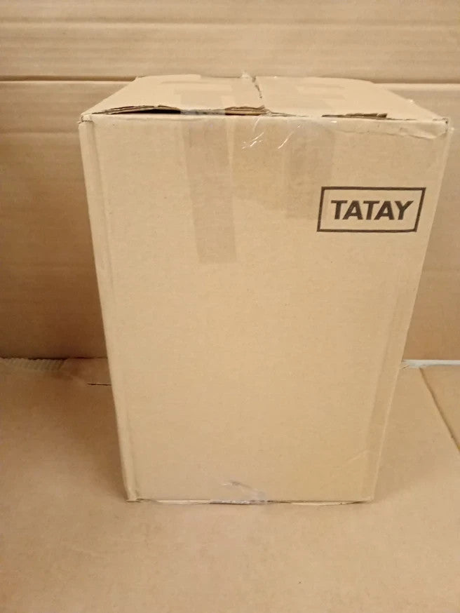 TATAY 6L Bathroom Bin Swing Lid Compact Black Plastic Toilet Bin Durable New