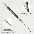 Knitpro Mindful Collection Stainless Steel Black Silver 50in Swivel Cable New