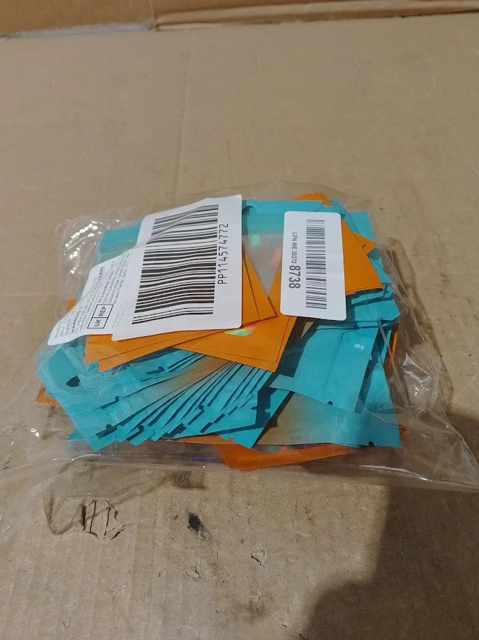 Yaavaaw Blue Orange Foil Ziplock Bags Small Smell Proof Mylar Holographic New