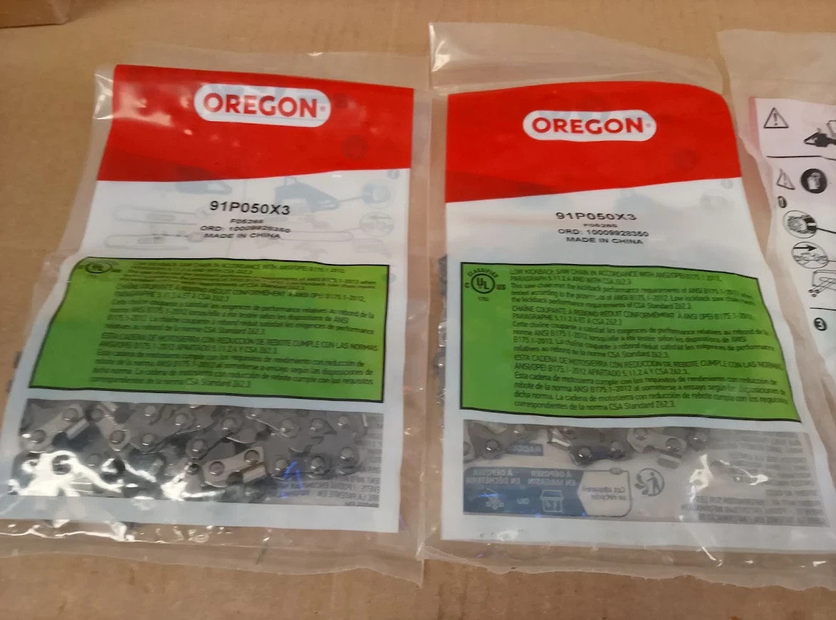 Oregon 3 Pack Chainsaw Chain Stihl 3/8in LP Pitch .050in Gauge 14in Bar