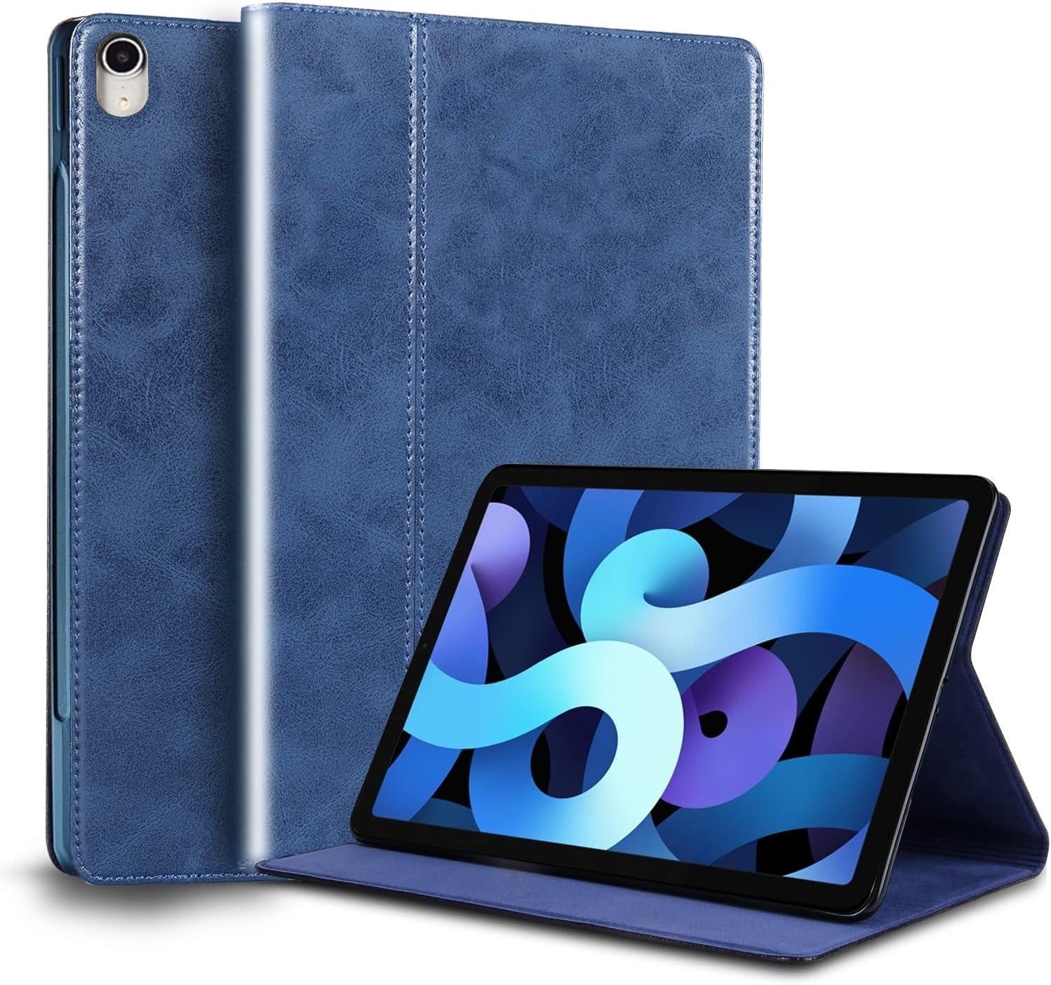 Gexmil Leather Case iPad Air 11in iPad Air 10.9 Premium Leather Cover Blue New