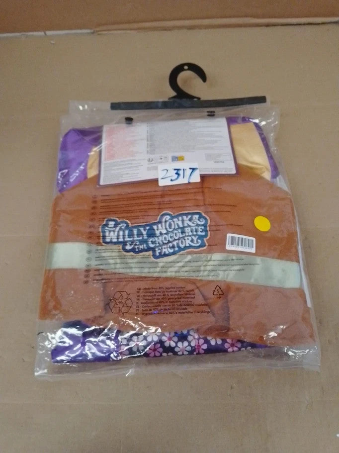 Rubies Official WB Willy Wonka Costume Adults Fancy Dress Halloween Medium New