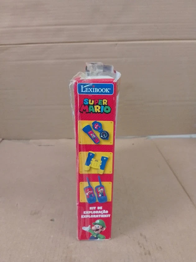 LEXIBOOK, Super Mario Adventurer Set Children Walkie Talkies Binoculars 3+New