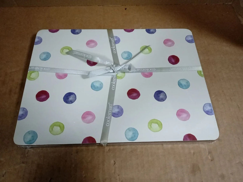 Cooksmart 4 Pieces Table Place Mats British Designs All Types Spotty Dotty