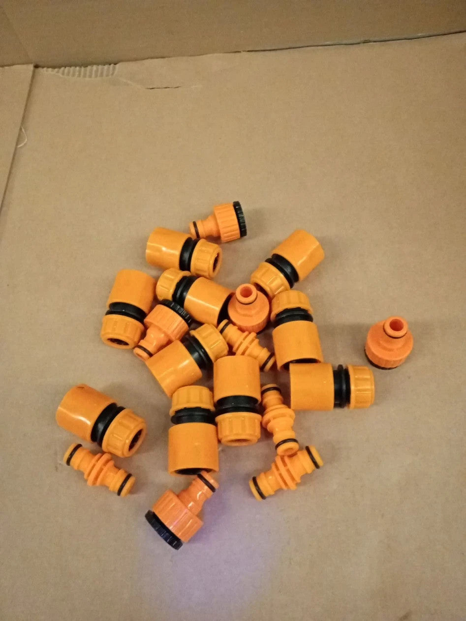 Garden Hose Joiner Hose Fitting End Quick Connectors Double Male 3/4in 1/2in Tap