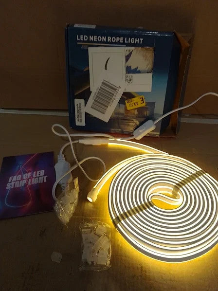 Sucikorio Neon Led Strip Light 10m 32.8ft Flexible Warm White 220-240V New