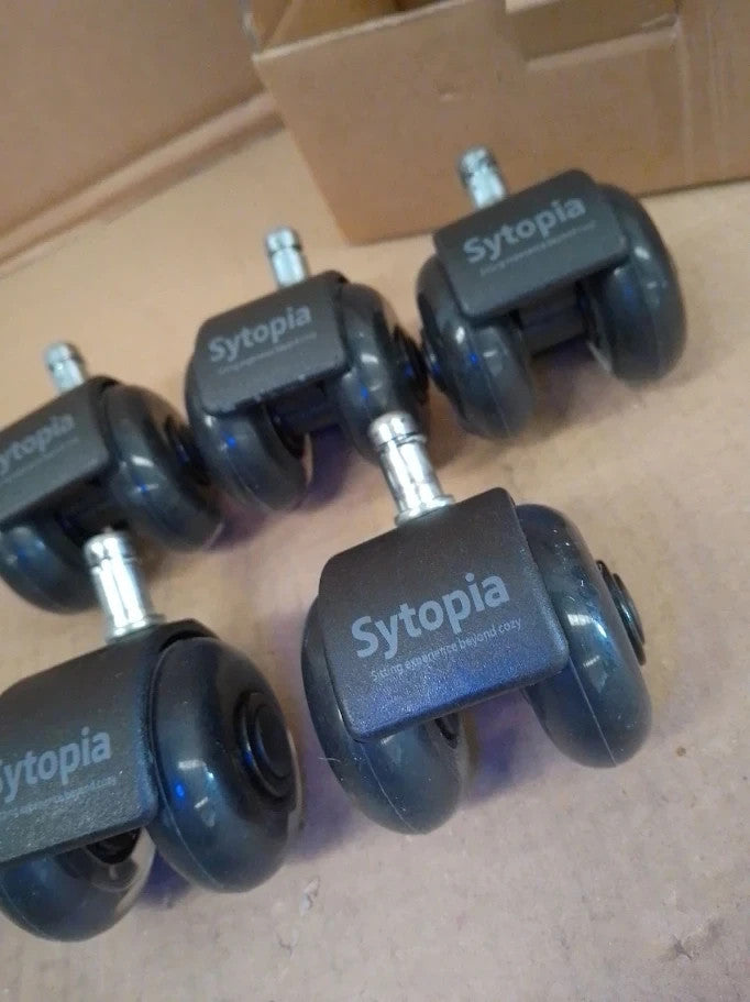 Sytopia Office Chair Wheels 11x22mm Pin Universal Fit 2in Castors 5pc New