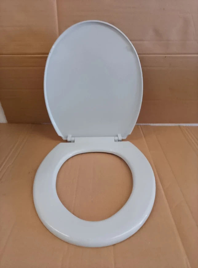 Home Essentials Plastic Toilet Seat Polypropylene 4.4x36.4x44.5cm Grey New