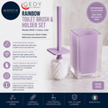 Gedy By Nameeks Rainbow Toilet Brush Holders Lilac RA33 Contemporary Resin