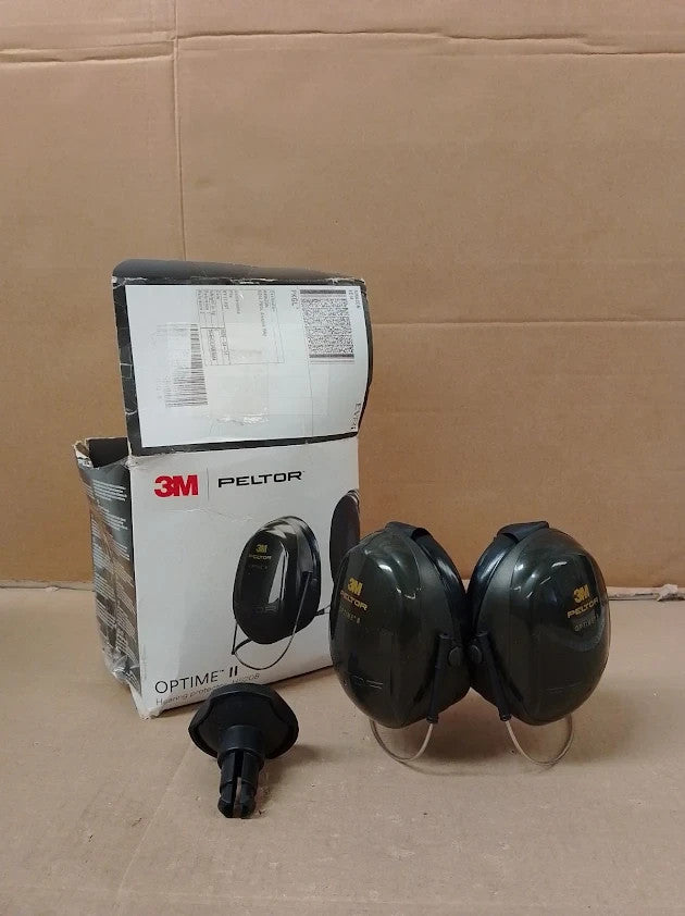 3M Peltor Optime II Earmuffs 31 dB Green Neckband H520B408GQ New