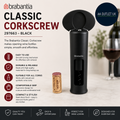Brabantia Classic Spiral Corkscrew Black XL Turning Handle Strong Grip