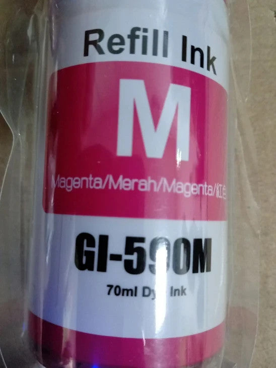 Go Inks Compatible GI 590 Ink Bottle Set 4 Pack Replacements 135ml/70ml New