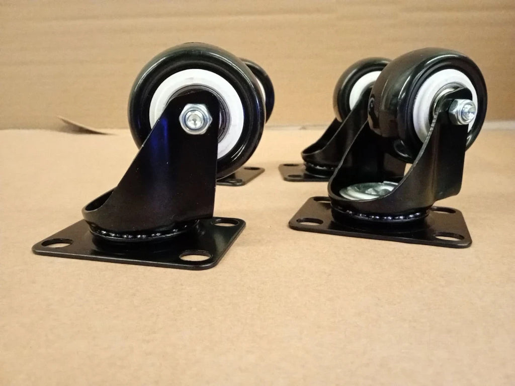 HOLKIE 50mm Furniture Castor 4 Pieces Wheels Capacity 250kg Smooth & Quiet New