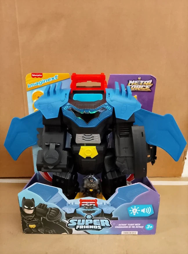 Fisher Price Imaginext DC Super Friend Batman Flight Mech Light Sound Motion New